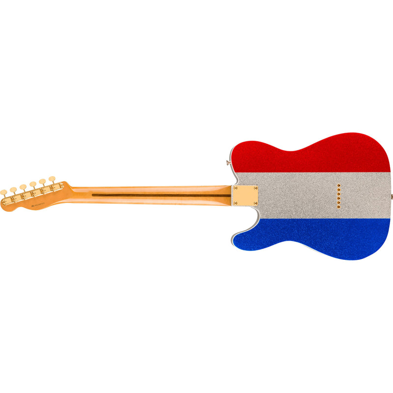 Fender Limited Edition Buck Owens Signature Telecaster - Red Silver and Blue Sparkle