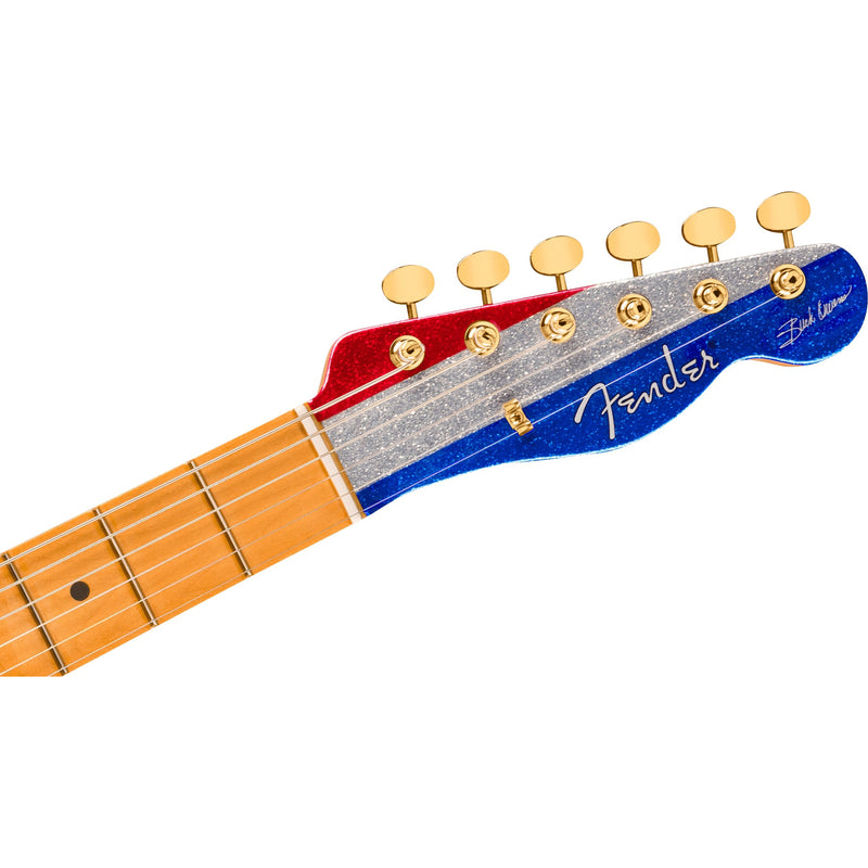Fender Limited Edition Buck Owens Signature Telecaster - Red Silver and Blue Sparkle