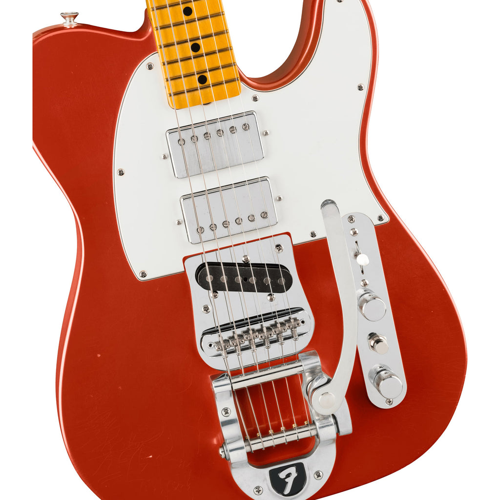 Fender Stories Collection Mike Campbell Signature Red Dog Telecaster Guitar w/ Hardshell Case  - Red Dog Red