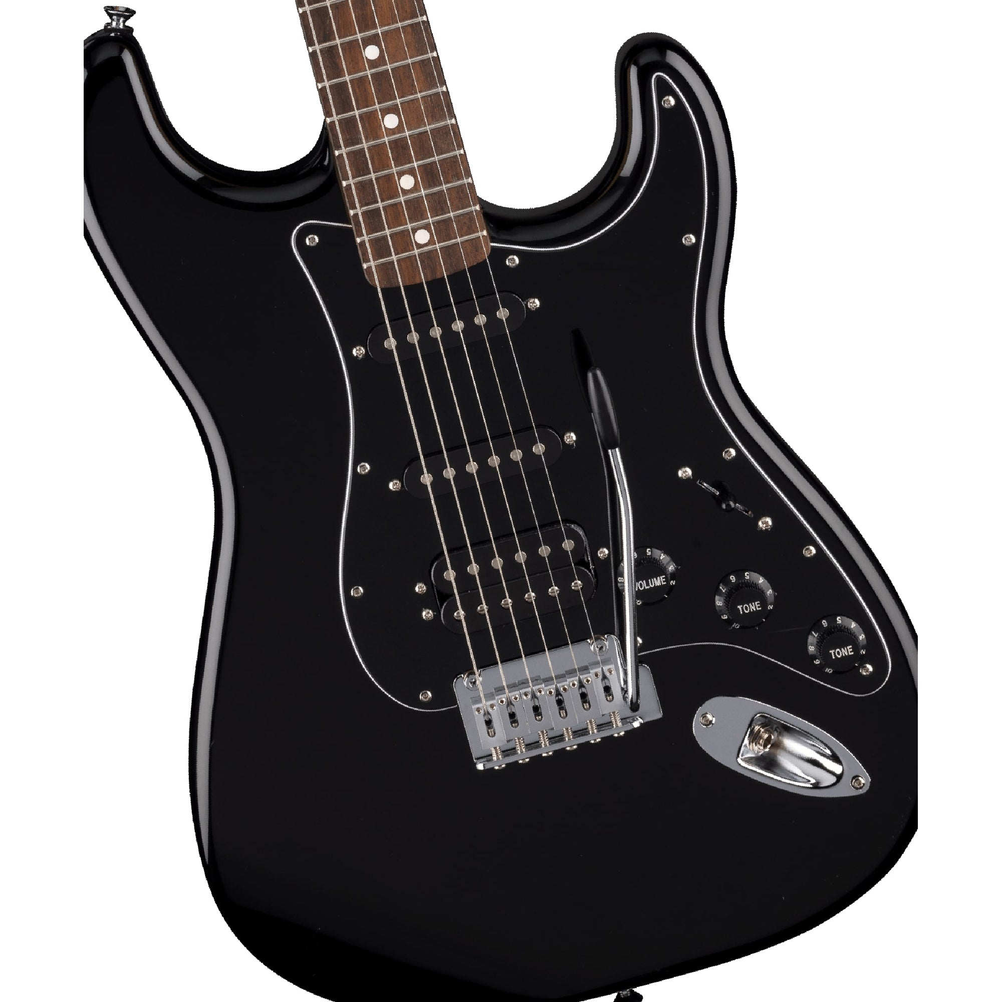 Fender Std Strat HSS Black – Motor City Guitar