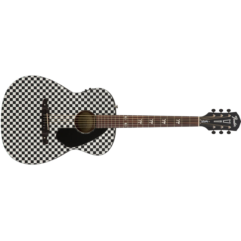 Fender Tim Armstrong Signature Hellcat Acoustic-Electric Guitar w/ Fishman Electronics - Checkerboard
