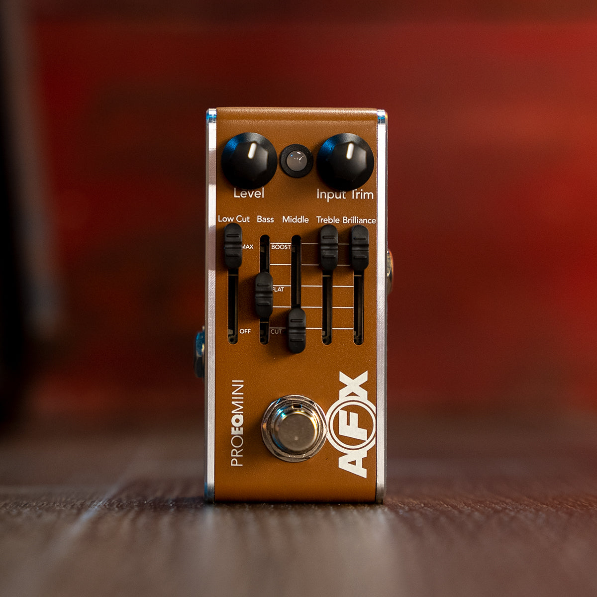 low cut pedal Fishman AFX Pro EQ Mini Acoustic Guitar Preamp & EQ Pedal