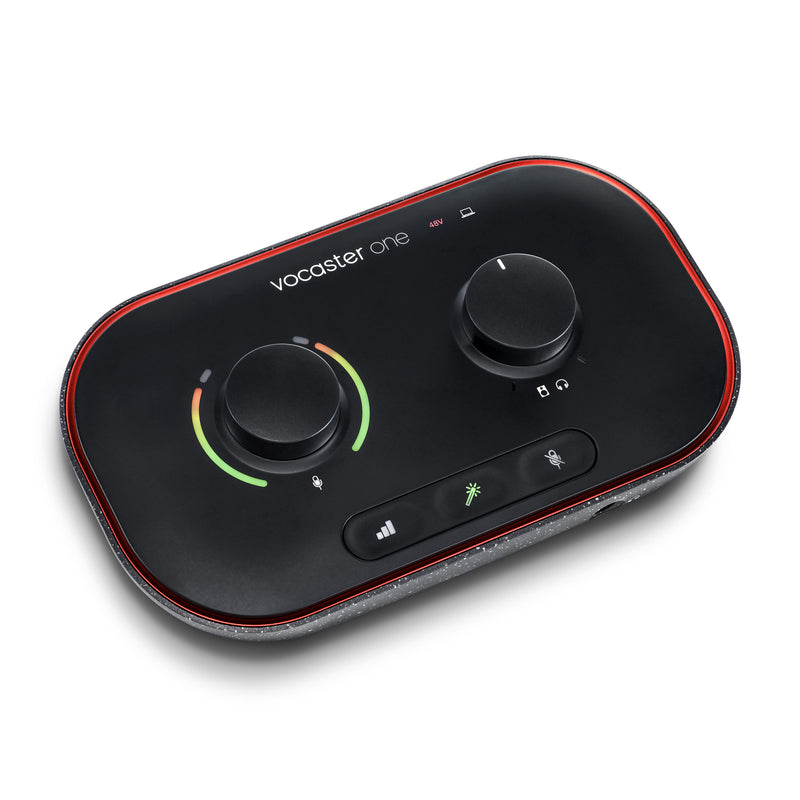 Focusrite Vocaster One Studio USB-C Podcasting Audio Interface Bundle