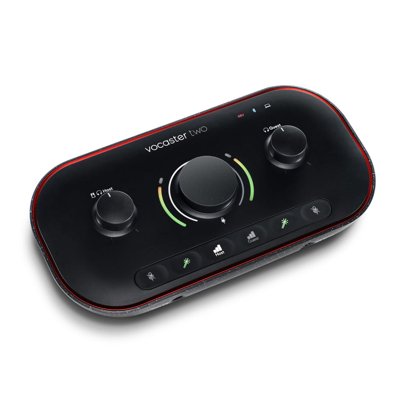 Focusrite Vocaster Two Studio USB-C Podcasting Audio Interface Bundle