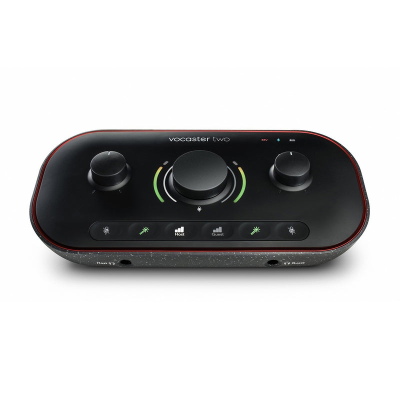Focusrite Vocaster Two Studio USB-C Podcasting Audio Interface Bundle