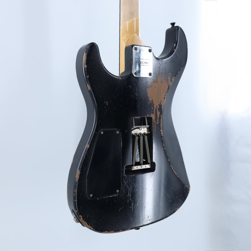 Friedman USA Custom Shop Cali - Aged Black/Charcoal American Flag Nitro Finish - Signed by Dave Friedman