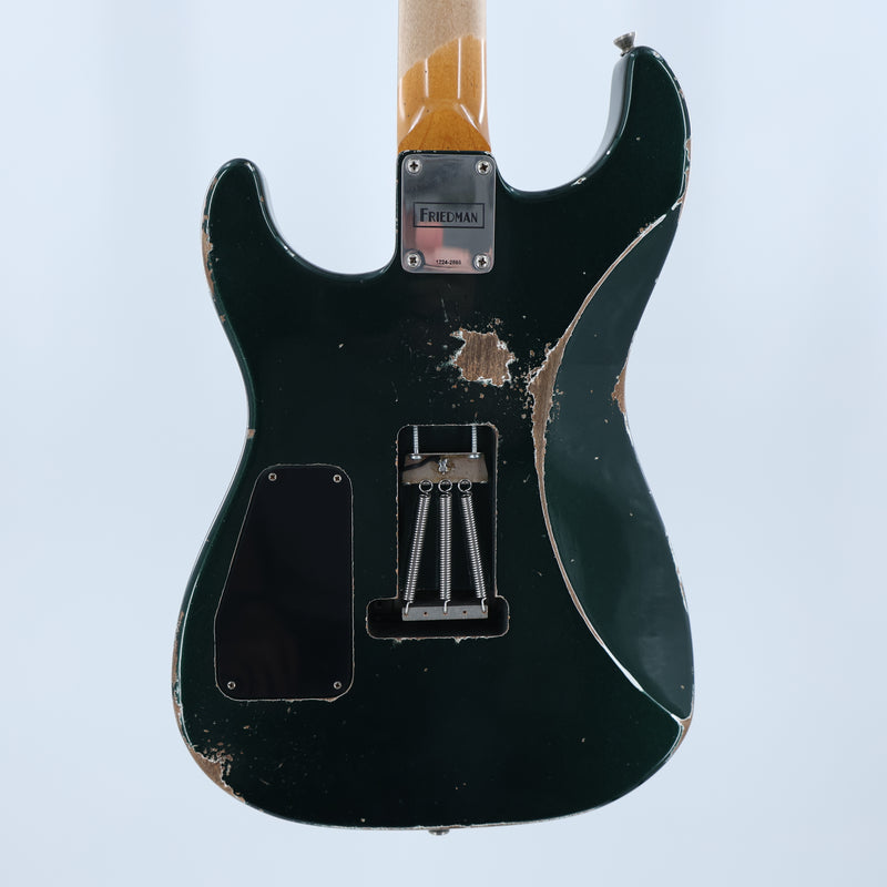 Friedman USA Custom Shop Cali - Aged British Racing Green w/Competition Stripe - Signed by Dave Friedman