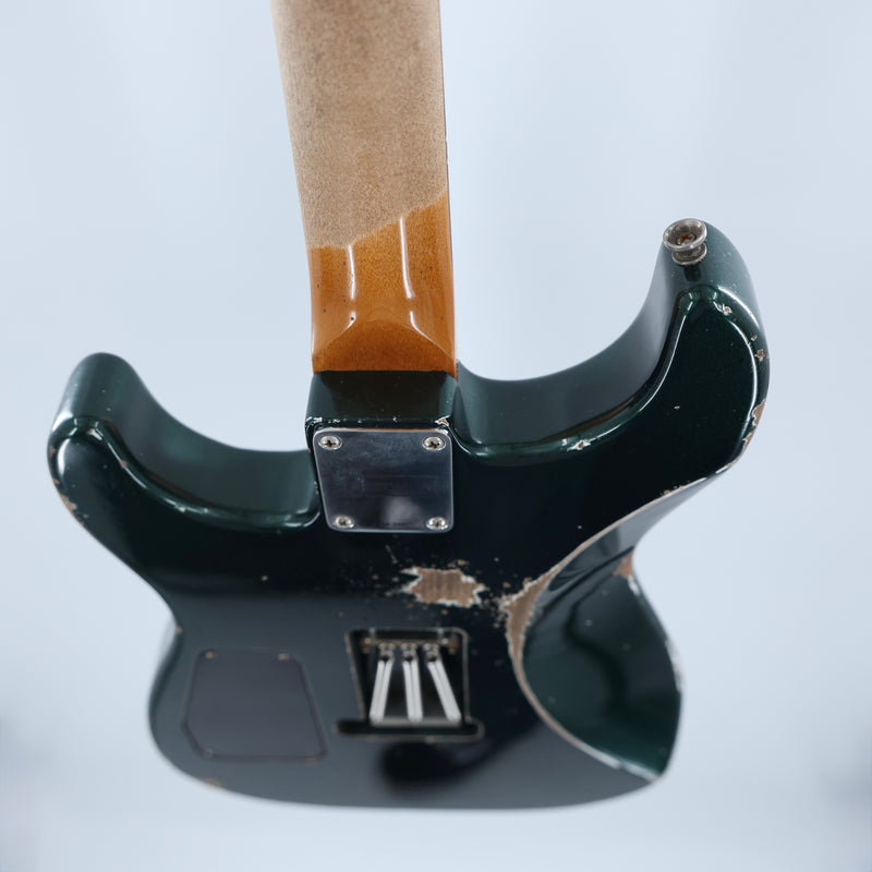 Friedman USA Custom Shop Cali - Aged British Racing Green w/Competition Stripe - Signed by Dave Friedman