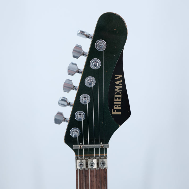Friedman USA Custom Shop Cali - Aged British Racing Green w/Competition Stripe - Signed by Dave Friedman