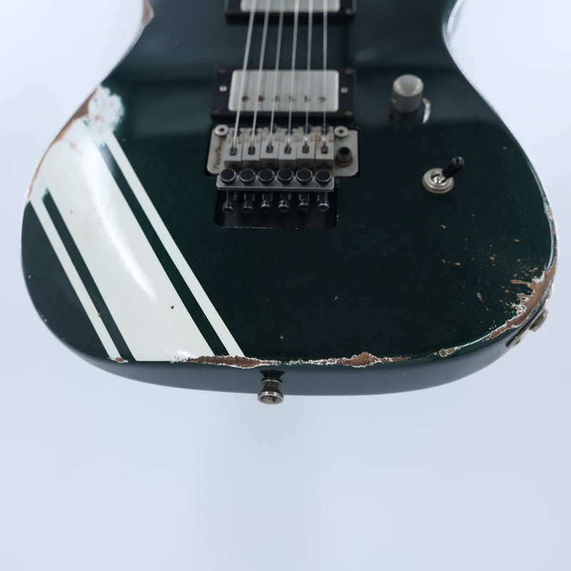 Friedman USA Custom Shop Cali - Aged British Racing Green w/Competition Stripe - Signed by Dave Friedman