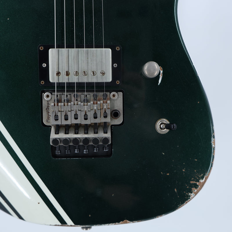 Friedman USA Custom Shop Cali - Aged British Racing Green w/Competition Stripe - Signed by Dave Friedman