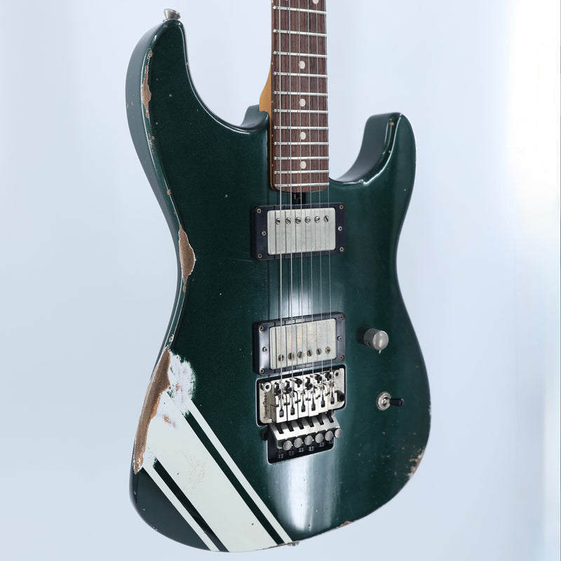 Friedman USA Custom Shop Cali - Aged British Racing Green w/Competition Stripe - Signed by Dave Friedman