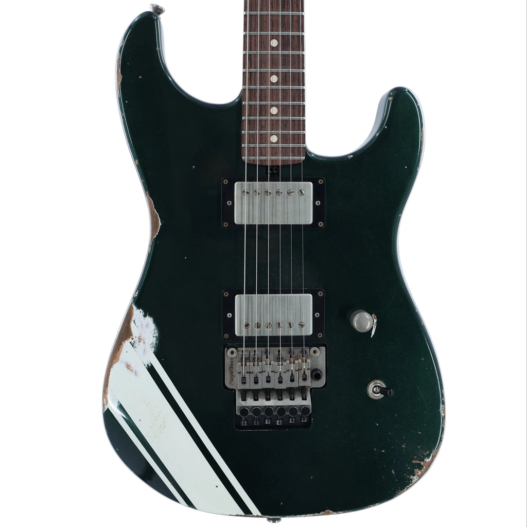 Friedman USA Custom Shop Cali - Aged British Racing Green w/Competition Stripe - Signed by Dave Friedman