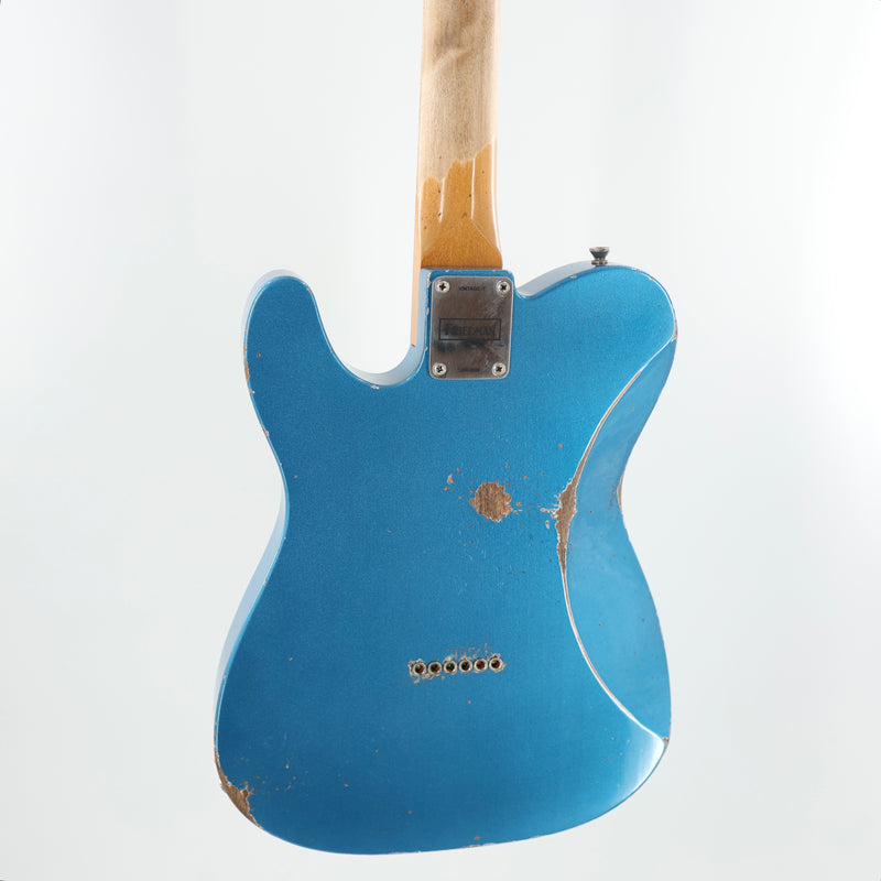 Friedman USA Custom Shop Vintage T HH - Lake Placid Blue Metallic w/ Racing Stripe - Signed by Dave Friedman