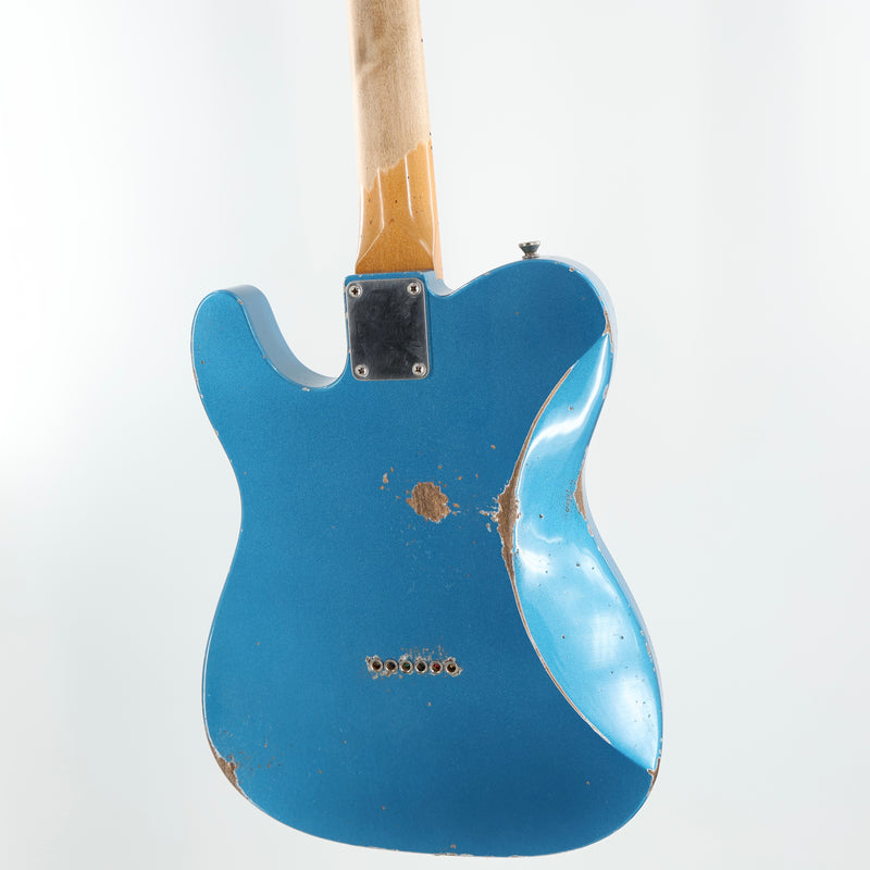 Friedman USA Custom Shop Vintage T HH - Lake Placid Blue Metallic w/ Racing Stripe - Signed by Dave Friedman