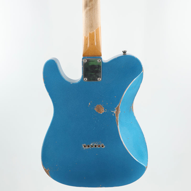 Friedman USA Custom Shop Vintage T HH - Lake Placid Blue Metallic w/ Racing Stripe - Signed by Dave Friedman