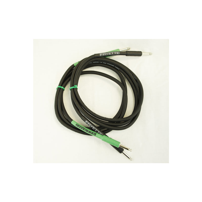 Fryette Amplification PSSPC-KIT 6' Black & Green 2-piece Speaker Cable Set for Power Station PS-2 and PS-100