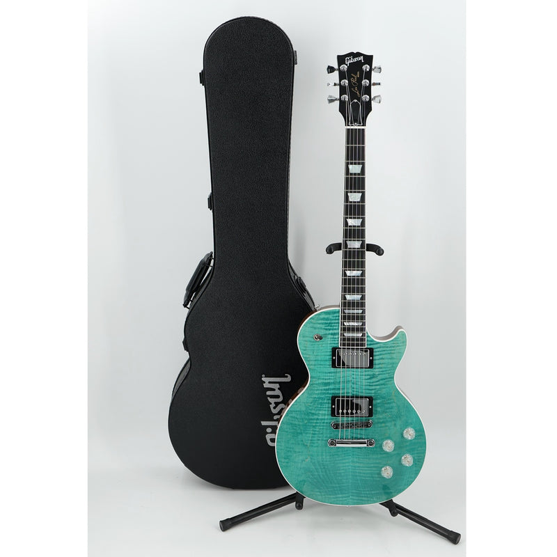 Gibson Les Paul Modern Figured Guitar w/ Hardshell Case - Seafoam Green