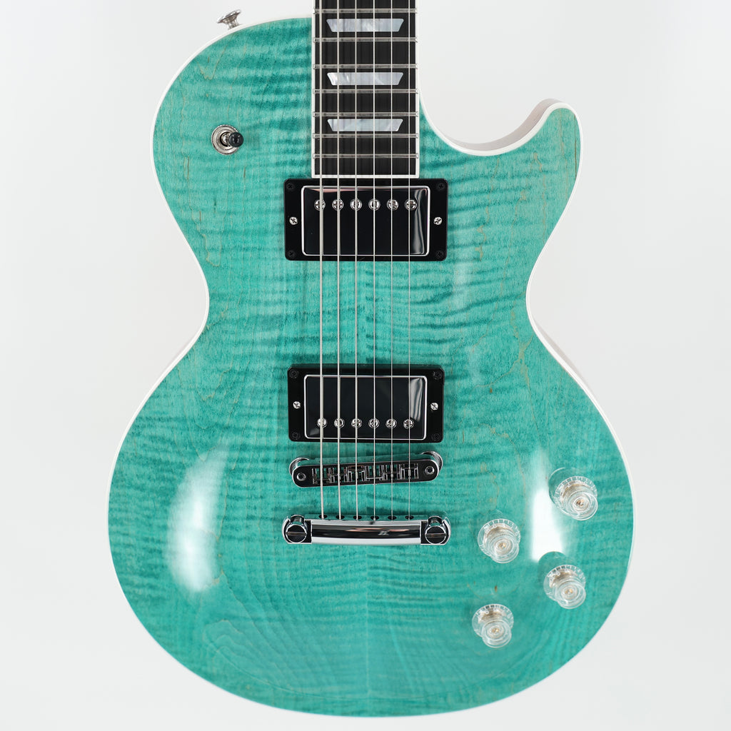 Gibson Les Paul Modern Figured Guitar w/ Hardshell Case - Seafoam Green