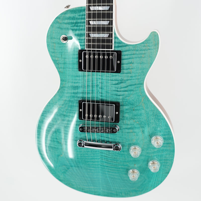 Gibson Les Paul Modern Figured Guitar w/ Hardshell Case - Seafoam Green