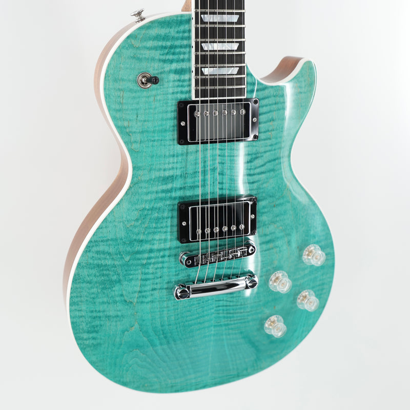 Gibson Les Paul Modern Figured Guitar w/ Hardshell Case - Seafoam Green