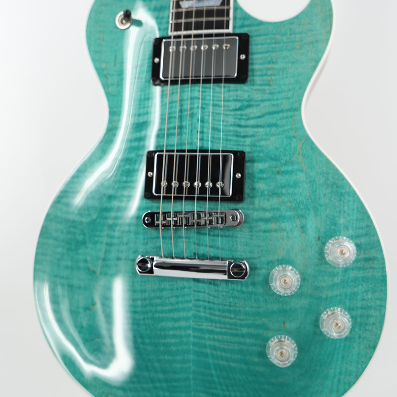 Gibson Les Paul Modern Figured Guitar w/ Hardshell Case - Seafoam Green