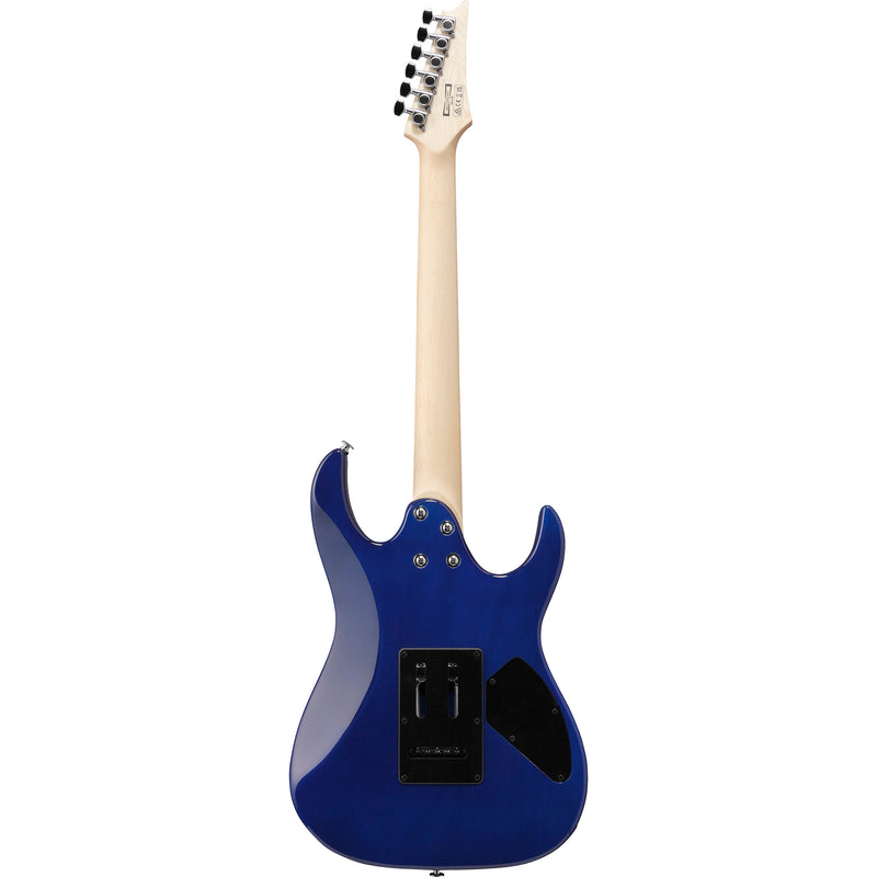 Ibanez GRX70QAL GIO RX Guitar - Left Handed - Transparent Blue Burst