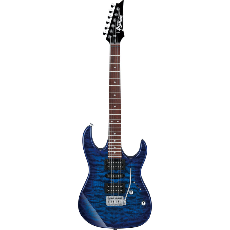 Ibanez GRX70QATBB GIO RX Guitar - Transparent Blue Burst