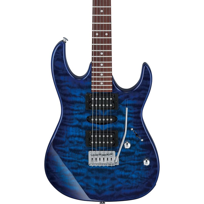 Ibanez GRX70QATBB GIO RX Guitar - Transparent Blue Burst