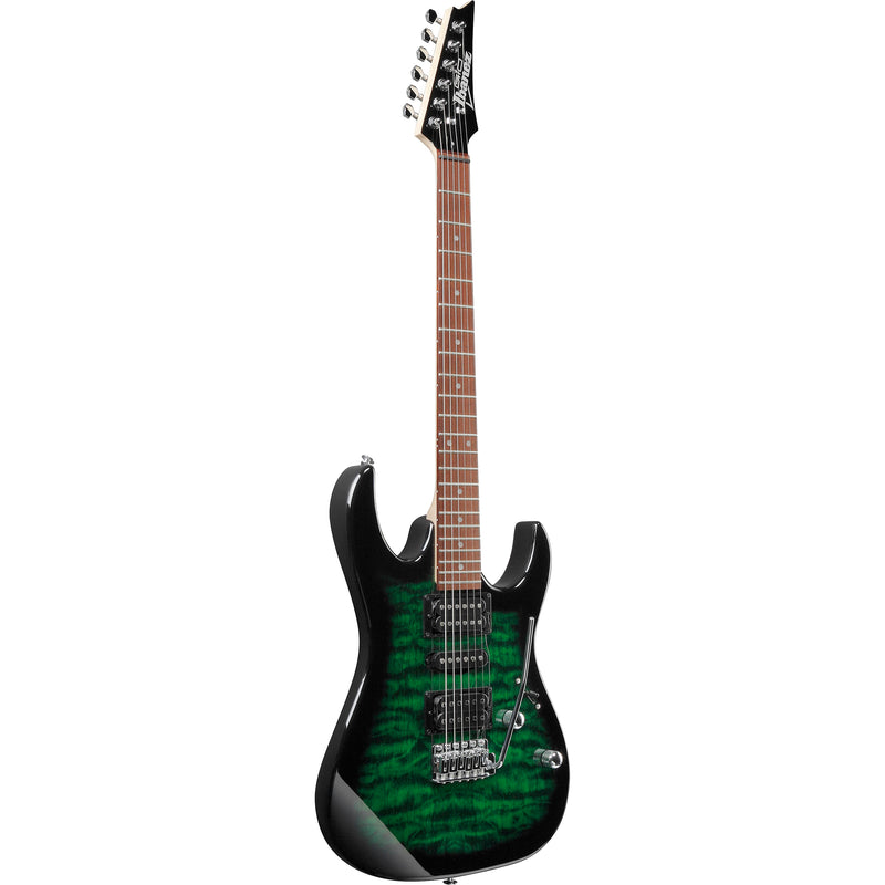 Ibanez GRX70QATEB GIO RX Guitar - Transparent Emerald Burst