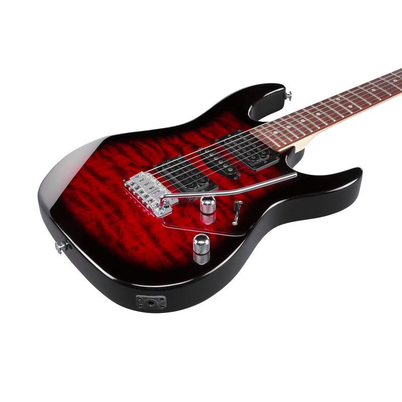 Ibanez GRX70QATRB GIO RX Guitar - Transparent Red Burst