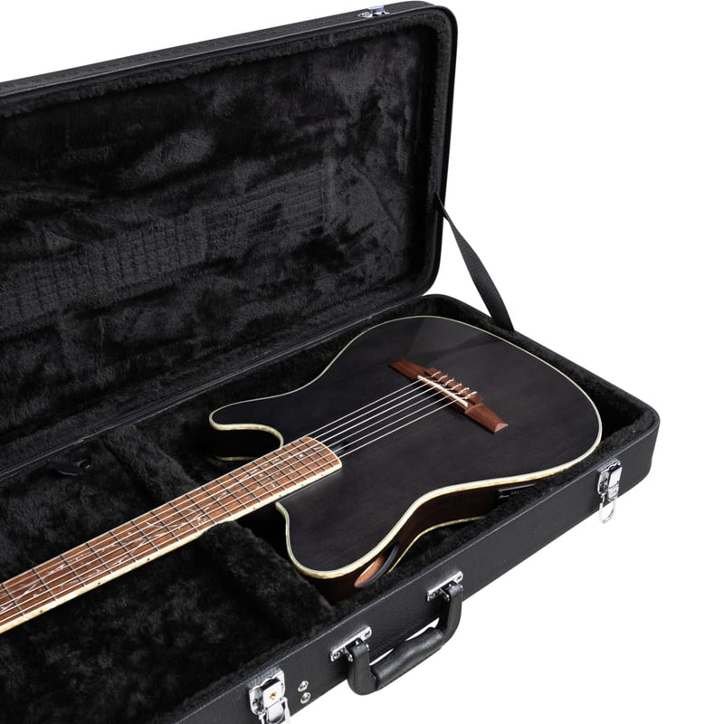 Ibanez Tim Henson TOD10N Classical Acoustic-Electric Guitar with Hardshell Case - Transparent Black Flat