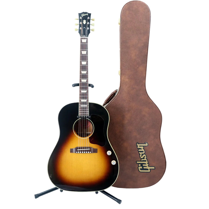 Gibson J-160E Acoustic-Electric Guitar w/ Hardshell Case - Vintage Sunburst