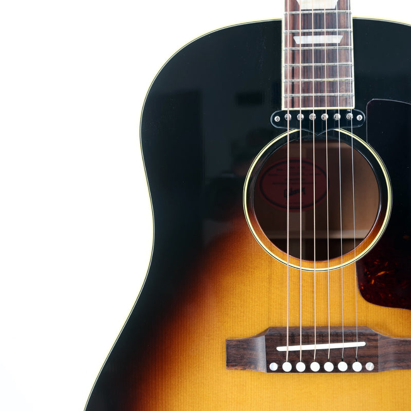 Gibson J-160E Acoustic-Electric Guitar w/ Hardshell Case - Vintage Sunburst