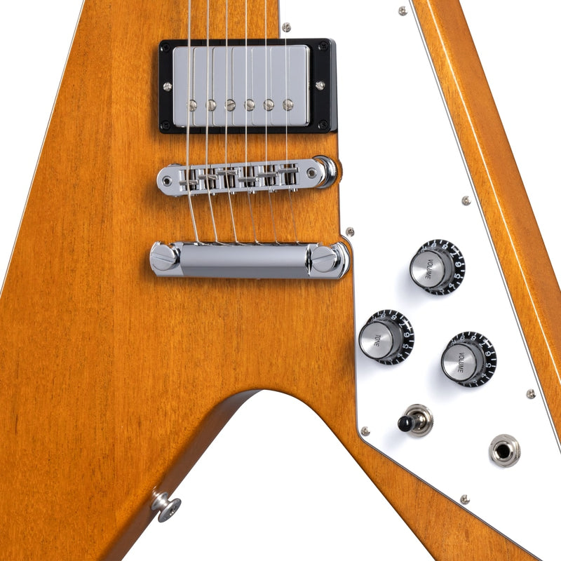 Gibson Flying V Guitar w/ Gibson Hardshell Case - Antique Natural
