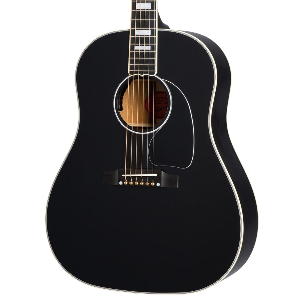 Gibson J-45 Custom Acoustic-Electric Guitar w/ L.R. Baggs Pickup and Hardshell Case - Ebony