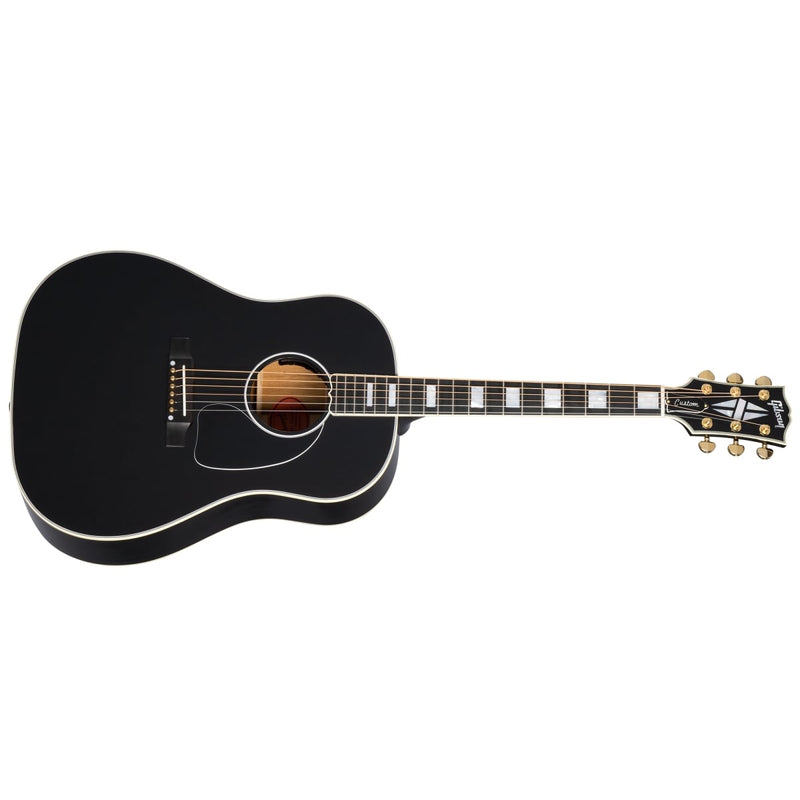 Gibson J-45 Custom Acoustic-Electric Guitar w/ L.R. Baggs Pickup and Hardshell Case - Ebony