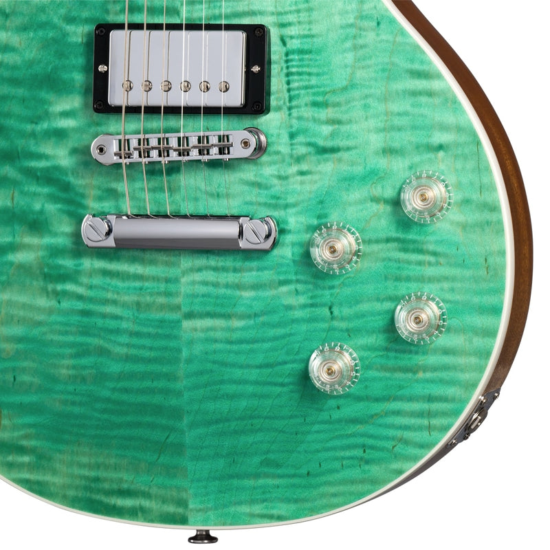 Gibson Les Paul Modern Figured Guitar w/ Hardshell Case - Seafoam Green