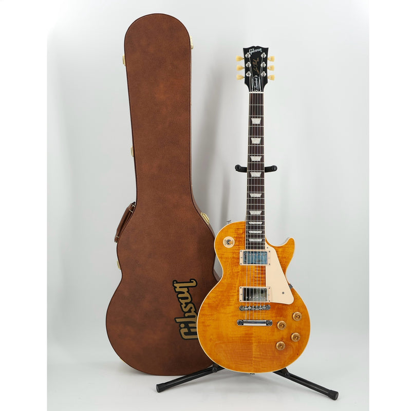 Gibson Les Paul Standard 50s Figured Top Guitar w/ Gibson Hardshell Case - Honey Amber