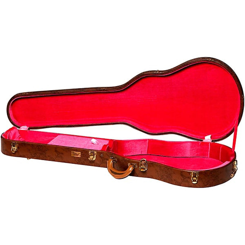 Gibson Lifton Historic 5-Latch Hardshell Case for Les Paul Guitars - Brown and Pink - Aged