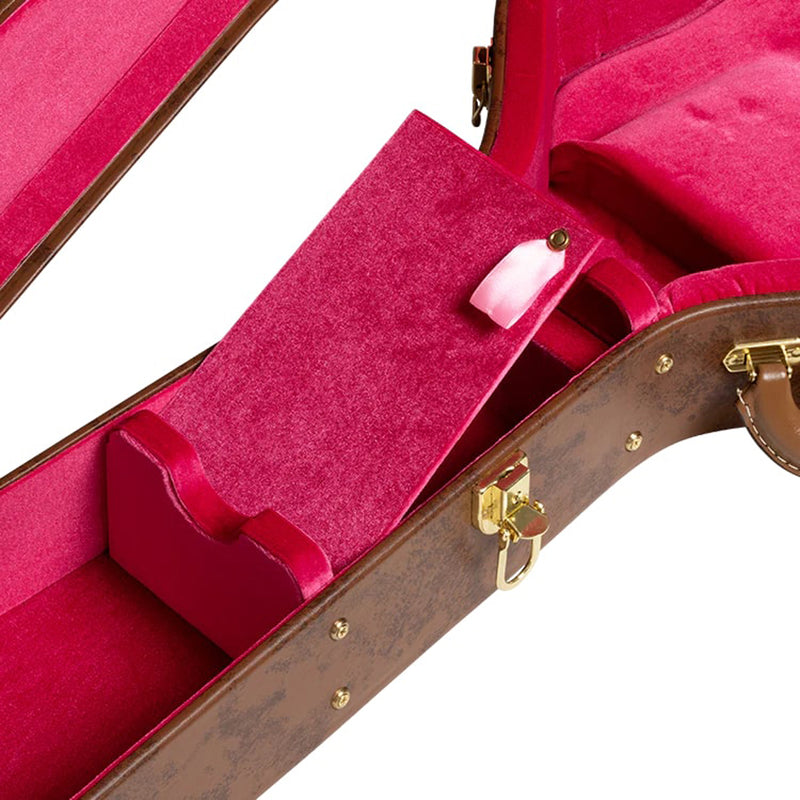 Gibson Lifton ES-335 Historic Brown/Pink Hardshell Case