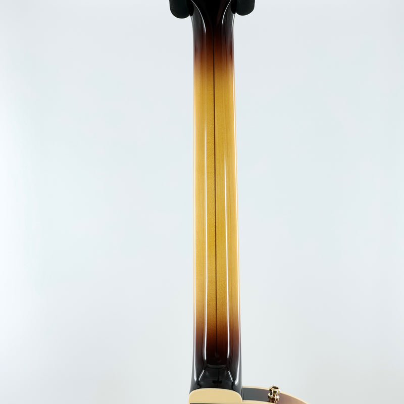 Gretsch Broadkaster Jr. LX Figured Center Block Semi-Hollow Guitar w/ String-Thru Bigsby &  Hardshell Case - Caramel Dawn