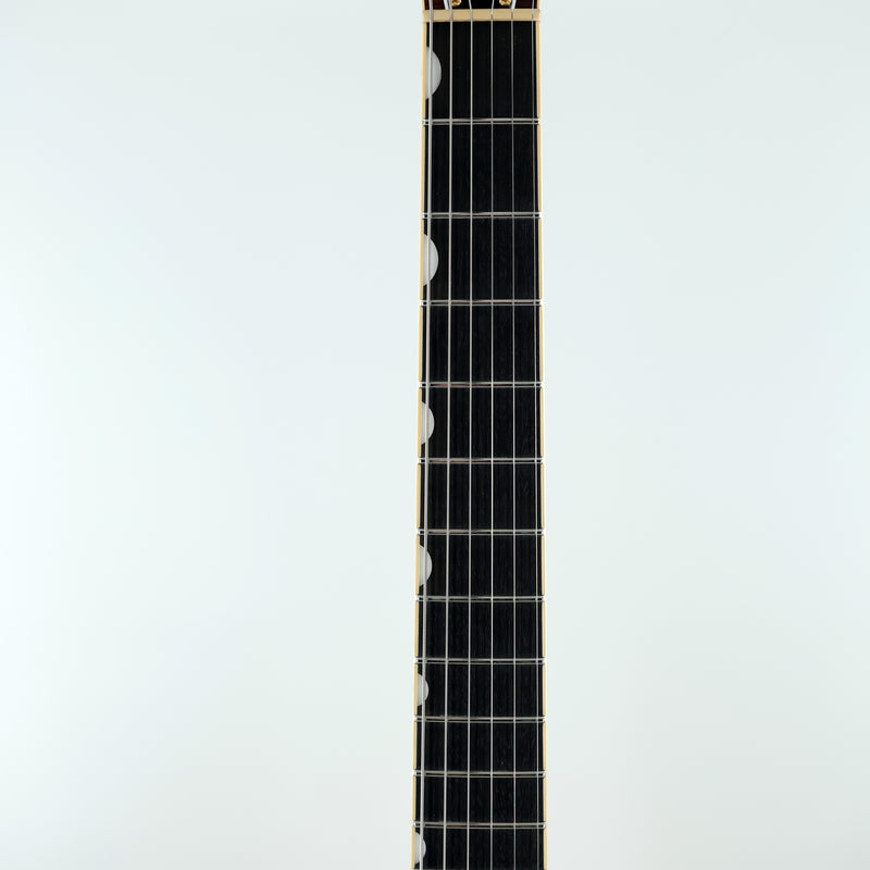 Gretsch Broadkaster Jr. LX Figured Center Block Semi-Hollow Guitar w/ String-Thru Bigsby &  Hardshell Case - Caramel Dawn