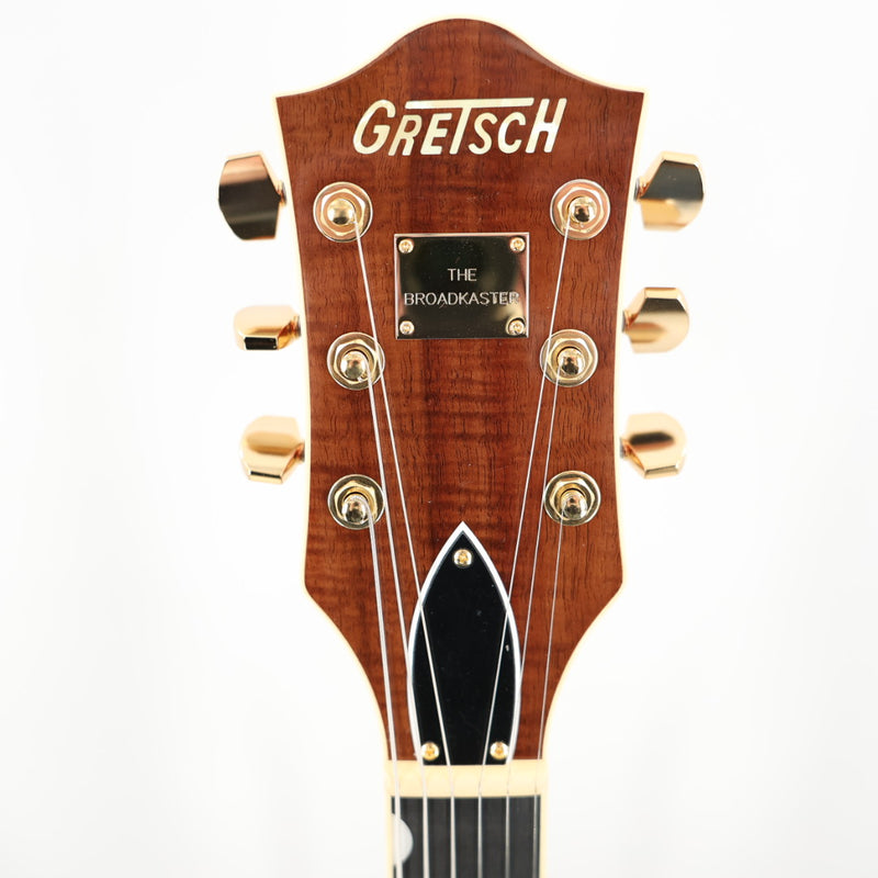 Gretsch Broadkaster LX Figured Center Block Semi-Hollow Guitar w/ String-Thru Bigsby & Hardshell Case - Bourbon Stain