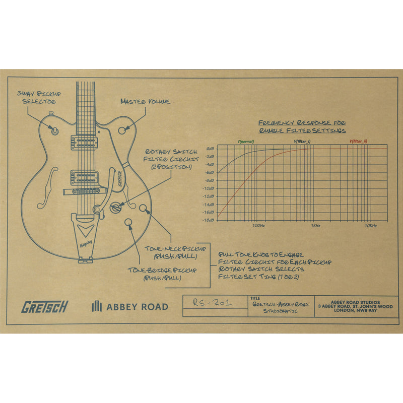 Gretsch Abbey Road Studiomatic Hollowbody Electric Guitar - Classic Walnut Stain