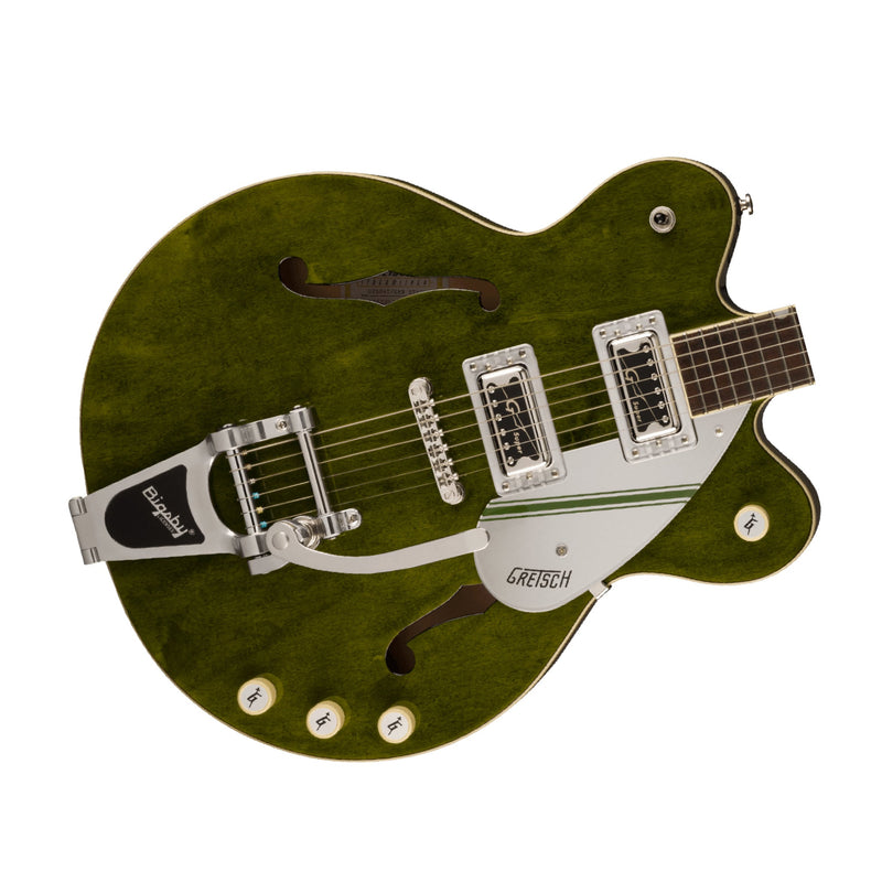 Gretsch G2604T Limited Edition Streamliner Rally II Center Block Guitar w/ Bigsby B70 - Rally Green Stain