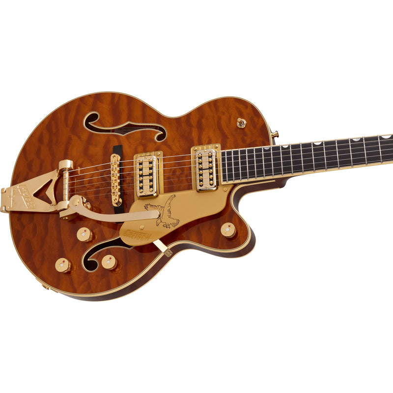 Gretsch  Limited Edition Falcon Center Block Jr. with Bigsby Quilted Maple, Ebony Fingerboard, Roundup Orange