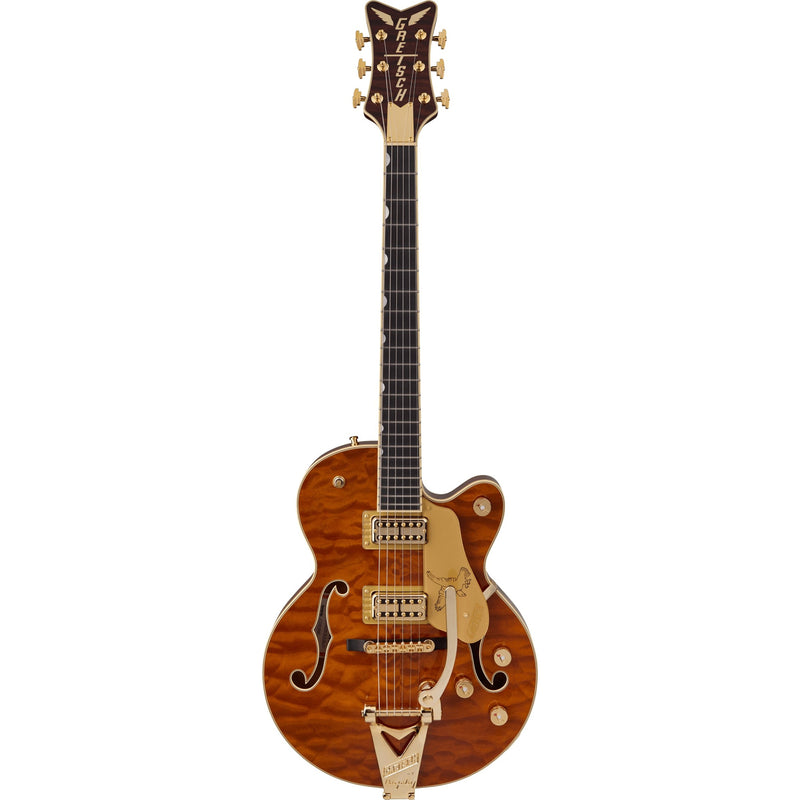 Gretsch  Limited Edition Falcon Center Block Jr. with Bigsby Quilted Maple, Ebony Fingerboard, Roundup Orange