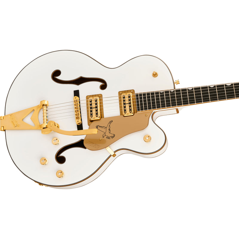 Gretsch Synchromatic Falcon Hollow Body Guitar w/ Bigsby & Hardshell Case - Snowcrest White