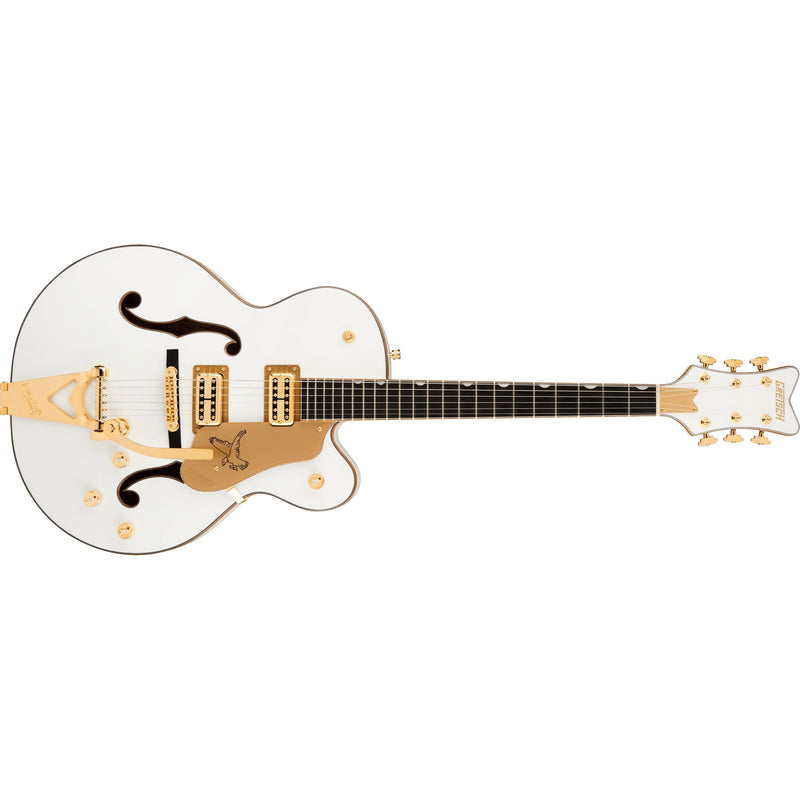 Gretsch Synchromatic Falcon Hollow Body Guitar w/ Bigsby & Hardshell Case - Snowcrest White